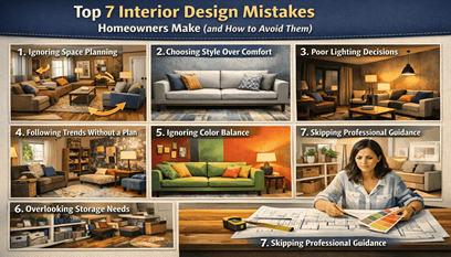 Top 7 Interior Design Mistakes Homeowners Make (and How to Avoid Them)