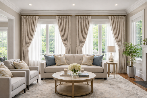 Custom Drapery Services in Princeton, New Jersey & Plainsboro: Elevate Your Home with Luxury Window Treatments