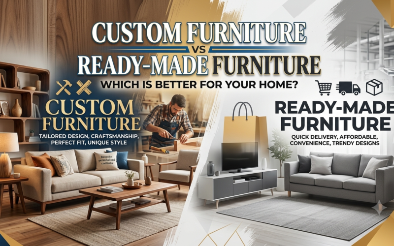 Custom Furniture vs Ready-Made Furniture: Which Is Better for Your Home?