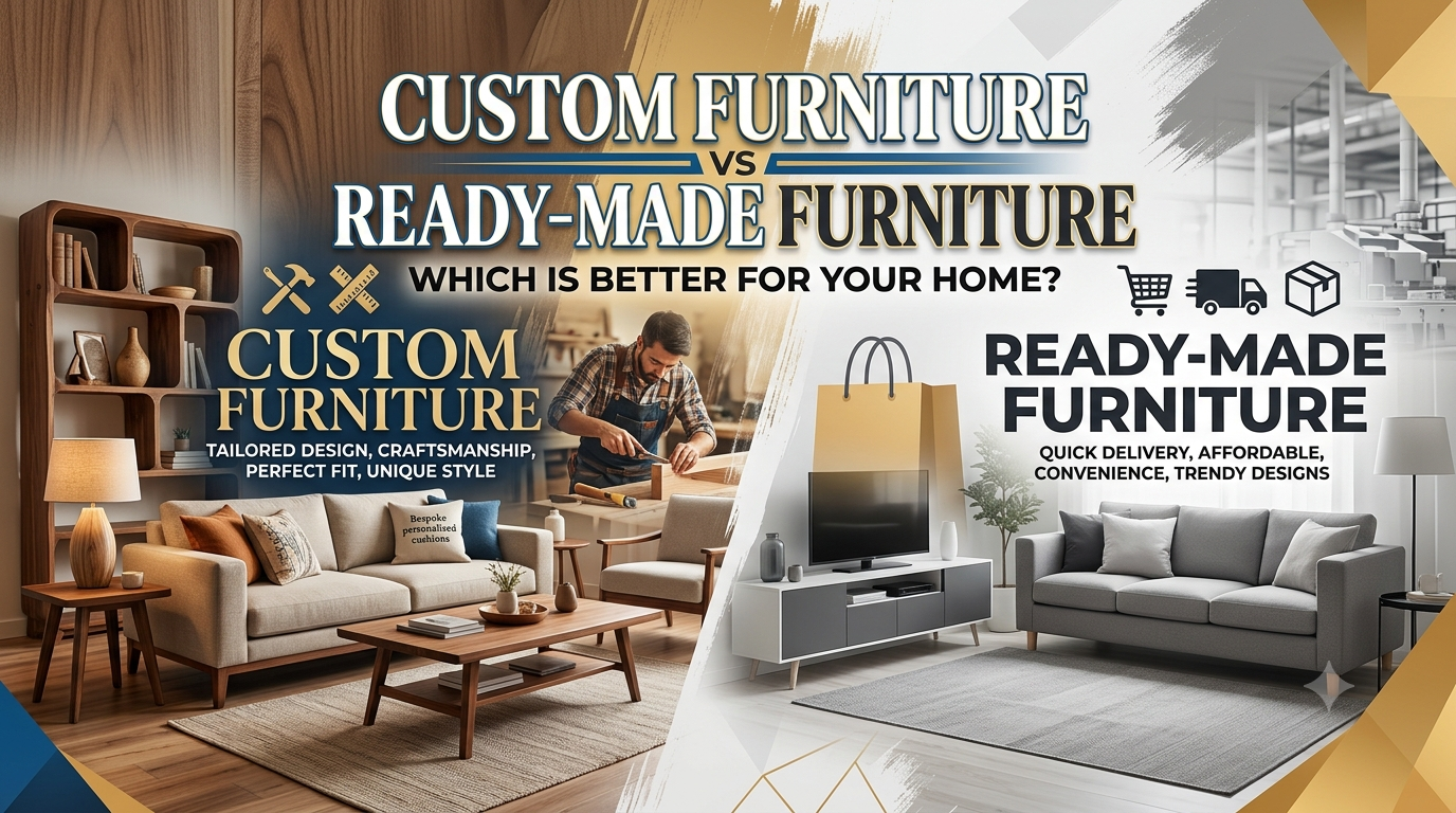 Custom Furniture vs Ready-Made Furniture: Which Is Better for Your Home?