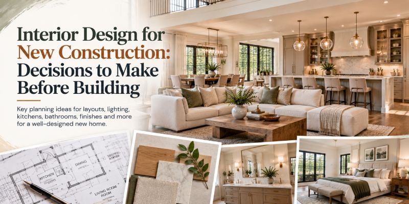 Interior Design for New Construction: Decisions to Make Before Building